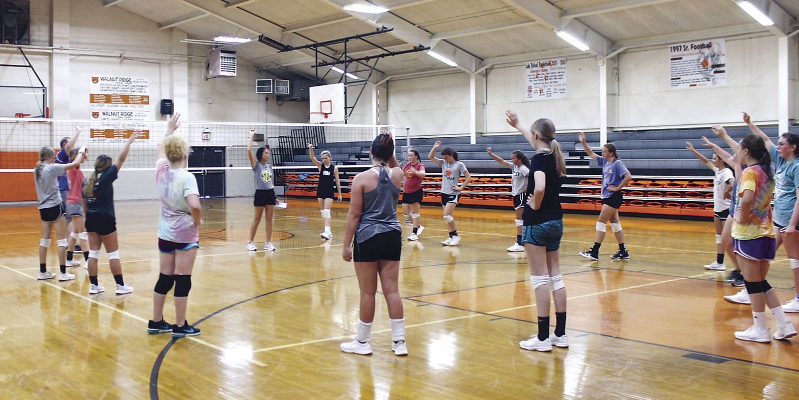 Volleyball practice resumes
